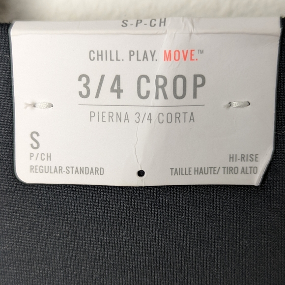 Aerie Leggings Black Hi Rise Crop Leggings Size Small Lace Up Balletcore NWT - Picture 8 of 10